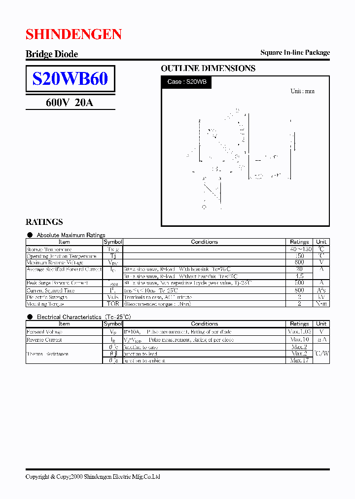 S20WB60_52969.PDF Datasheet