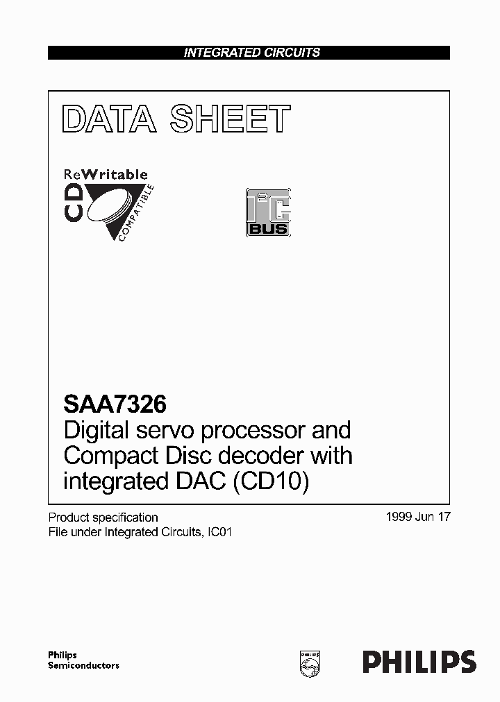 SAA7326_137315.PDF Datasheet