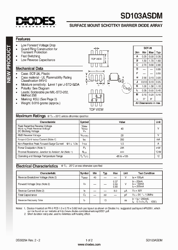 SD103ASDM_167784.PDF Datasheet