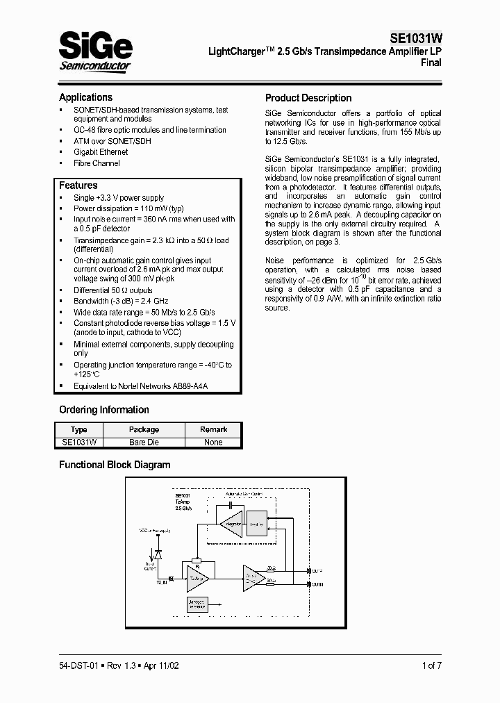 SE1031W_131079.PDF Datasheet