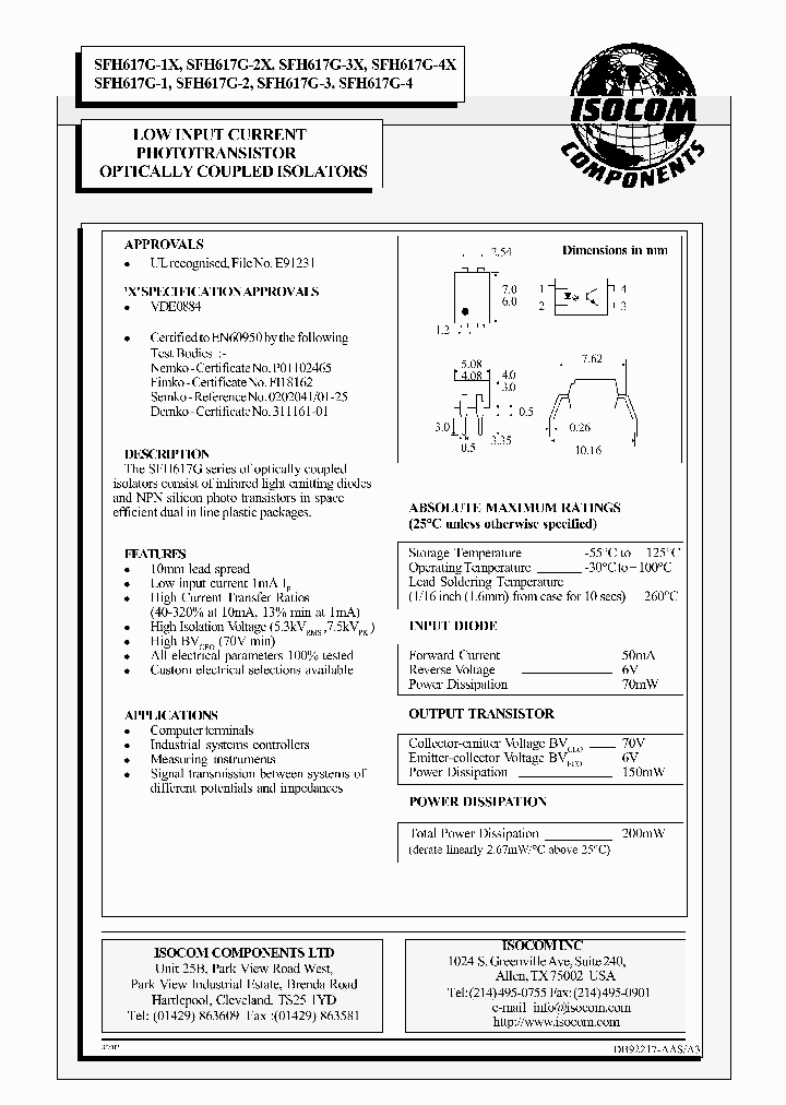 SFH617G-1_120094.PDF Datasheet