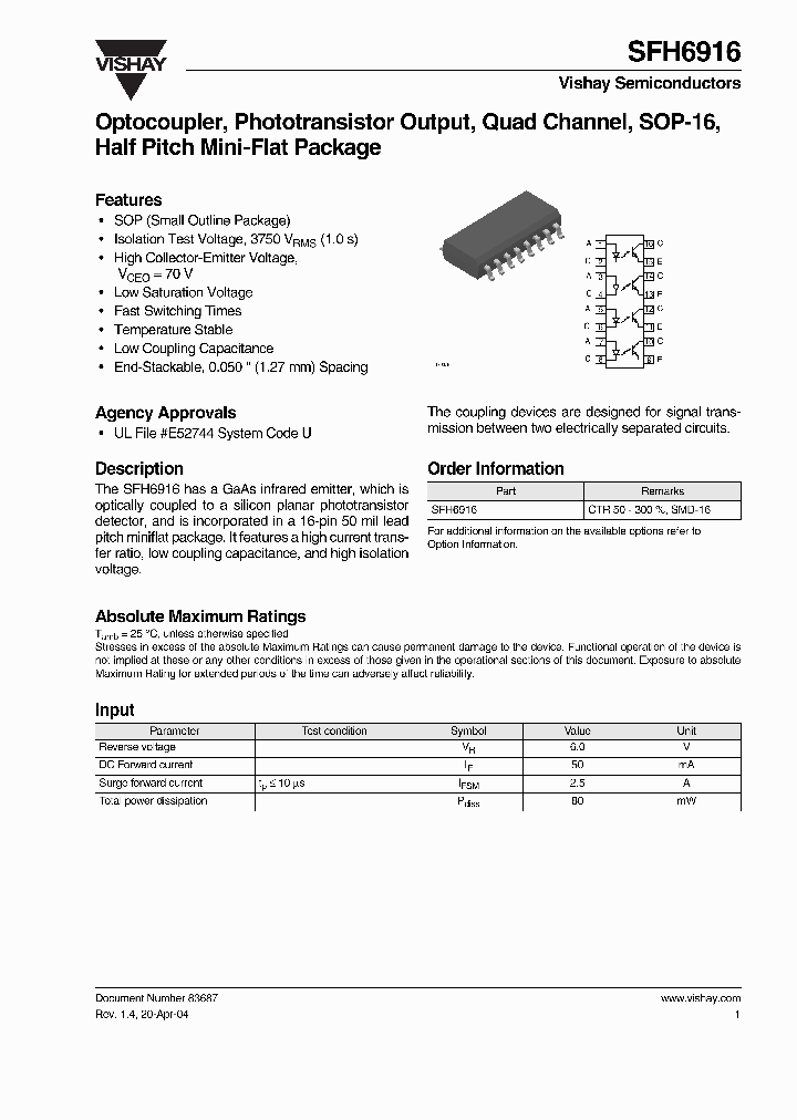 SFH6916_187616.PDF Datasheet