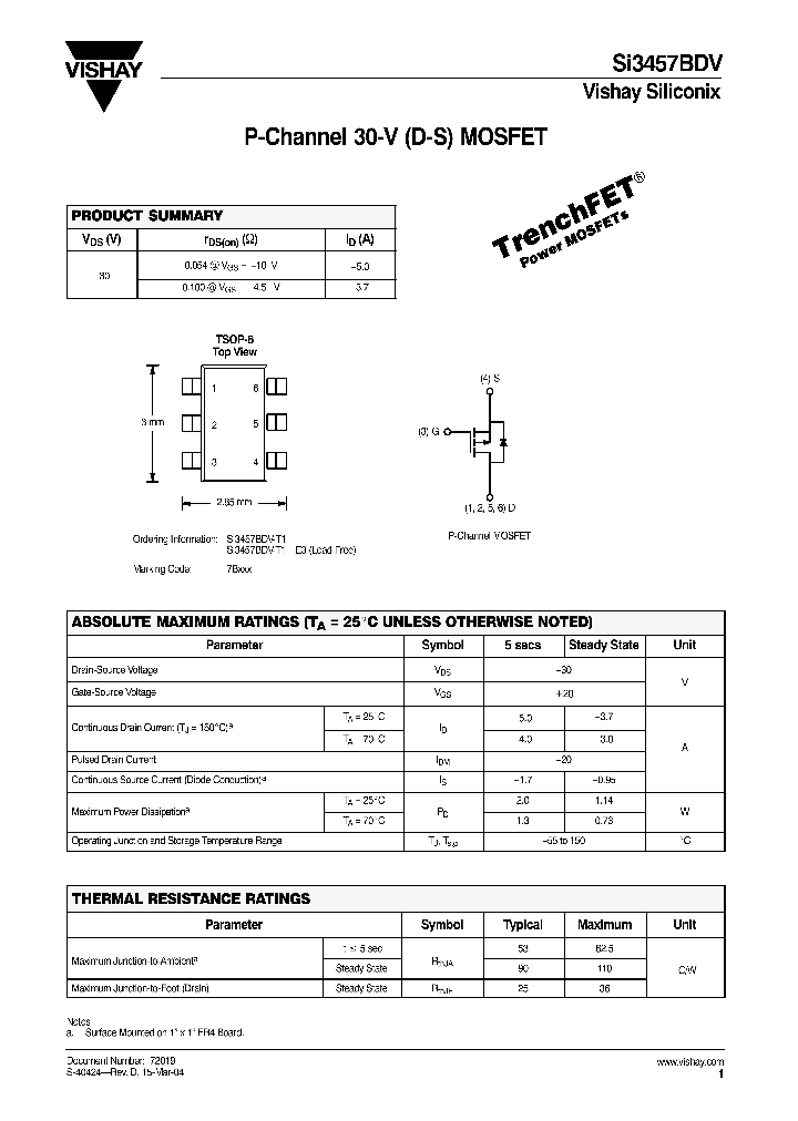 SI3457BDV_88893.PDF Datasheet