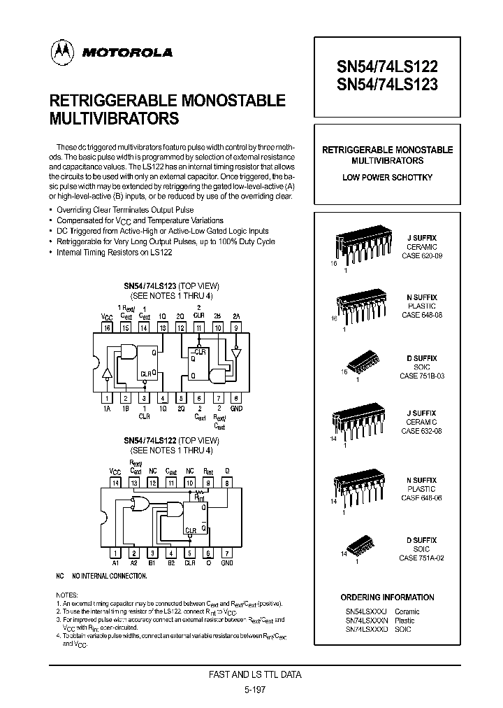 SN74LS123_19111.PDF Datasheet