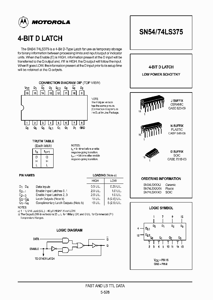 SN74LS375D_195401.PDF Datasheet