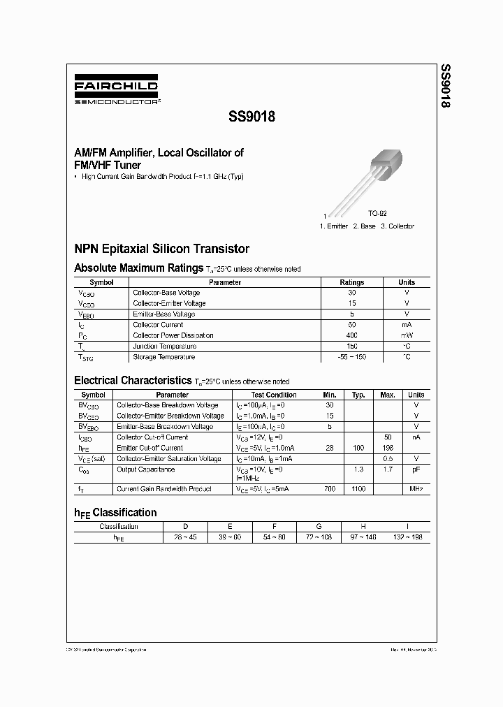 S9018_160786.PDF Datasheet Download