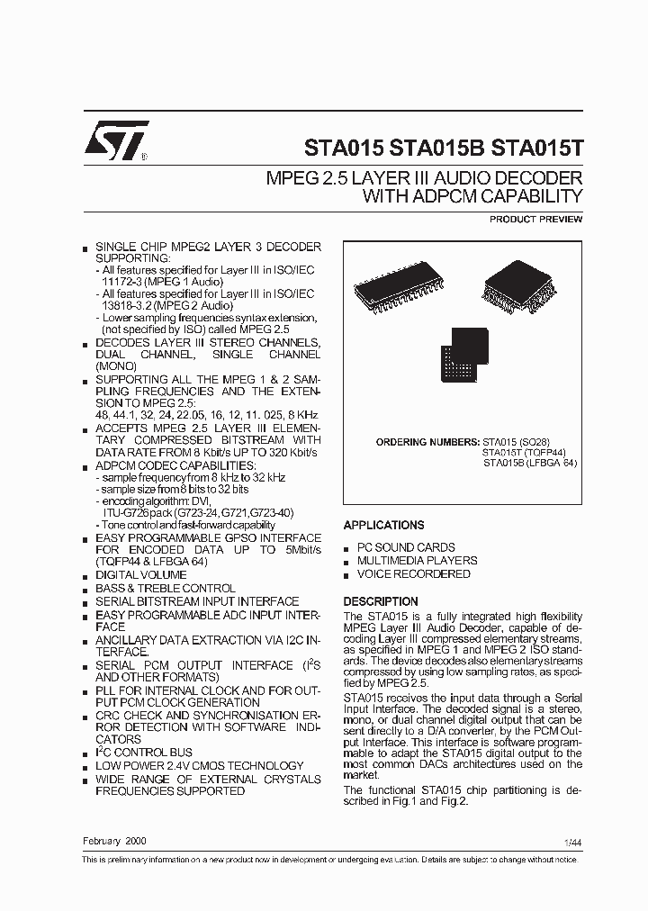 STA015_171231.PDF Datasheet