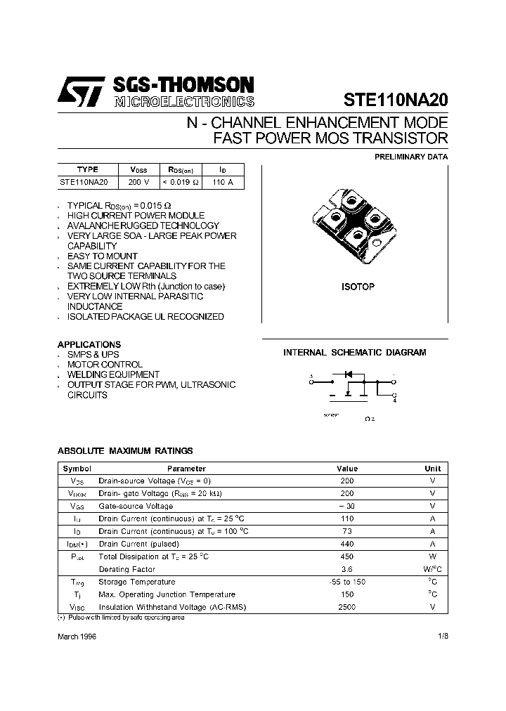 STE110NA20_69702.PDF Datasheet