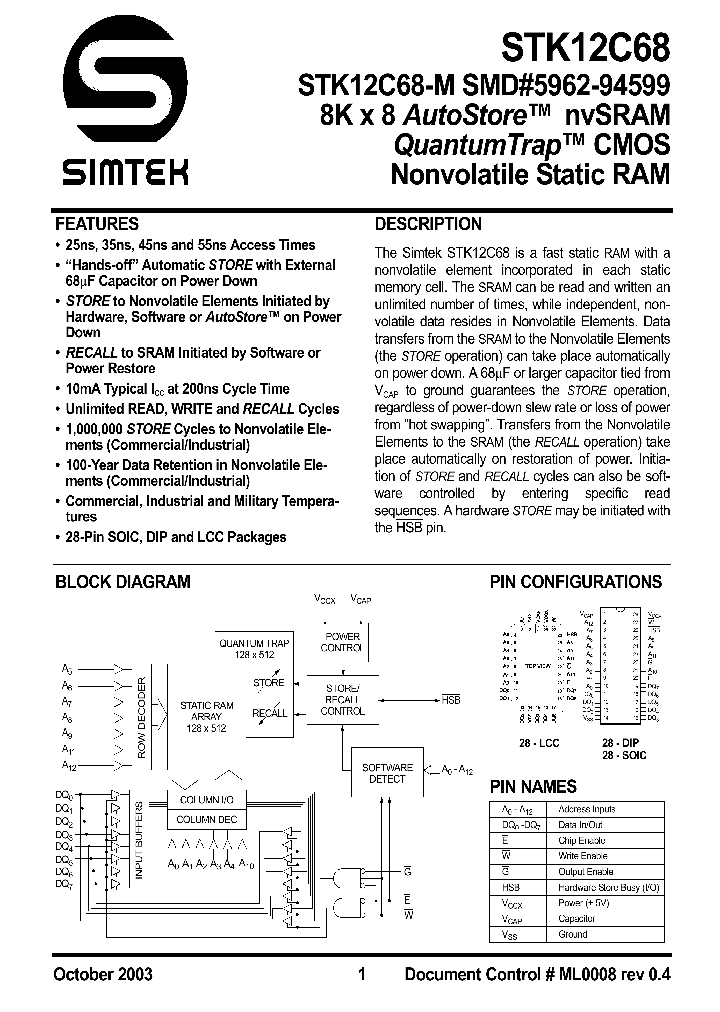 STK12C68-5KF35_27000.PDF Datasheet