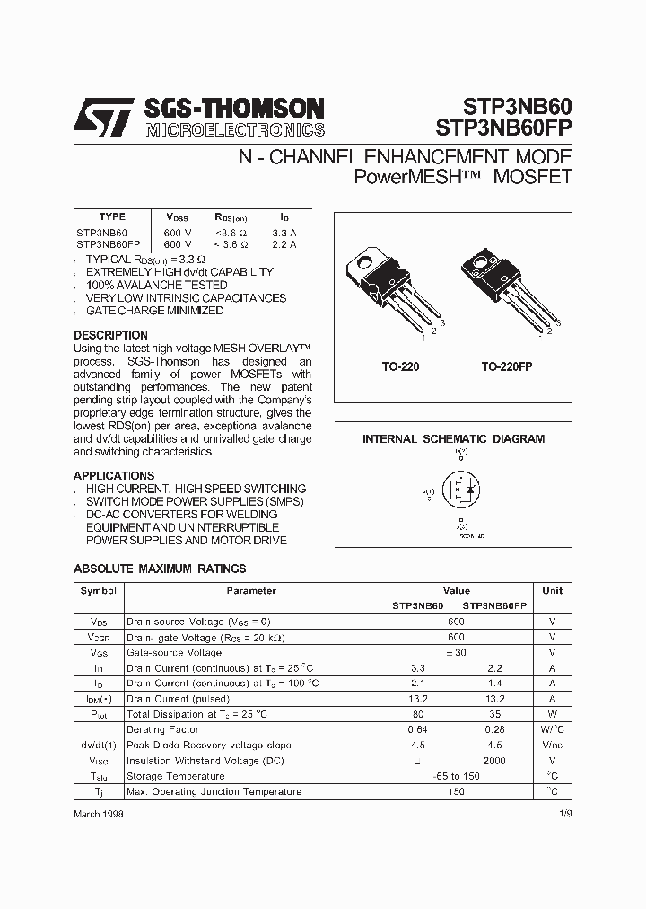 STP3NB60_167400.PDF Datasheet