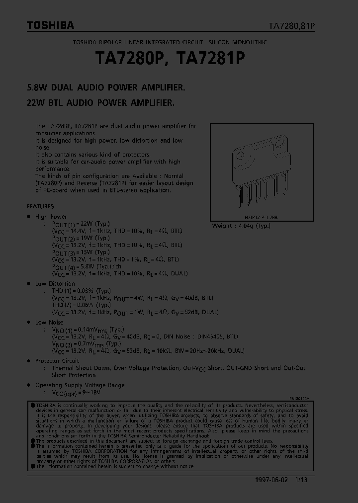 TA7280_72311.PDF Datasheet