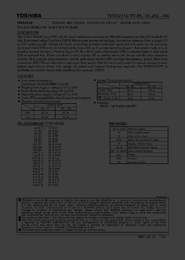TC55V2161FT_155754.PDF Datasheet