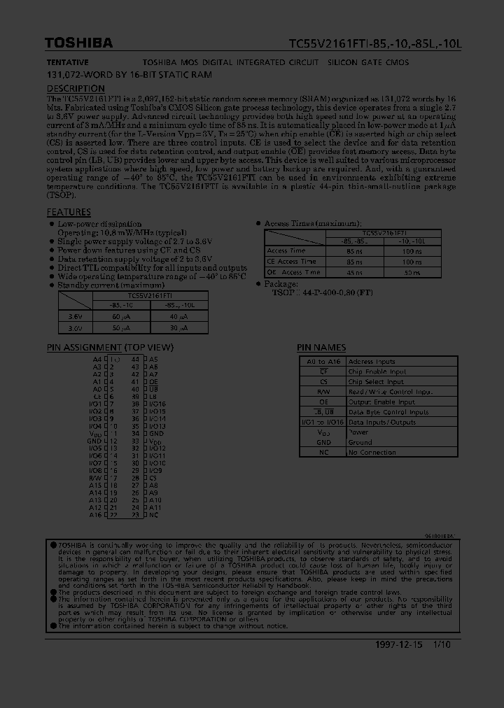 TC55V2161FTI_155759.PDF Datasheet