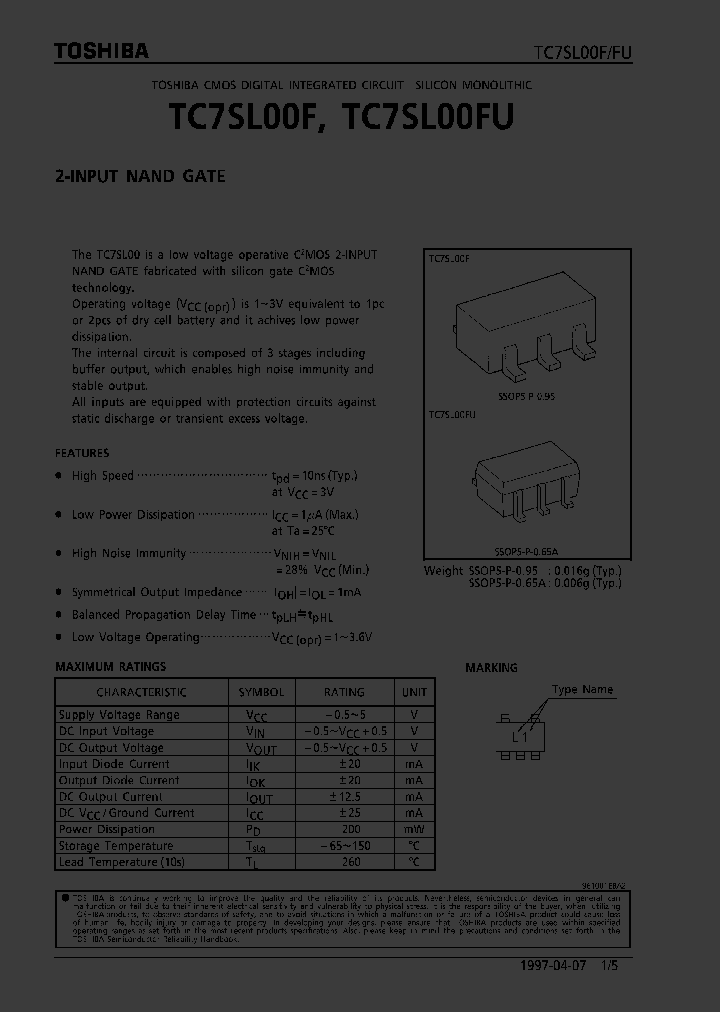 TC7SL00F_36890.PDF Datasheet