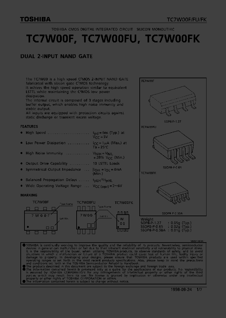 TC7W00F_36905.PDF Datasheet