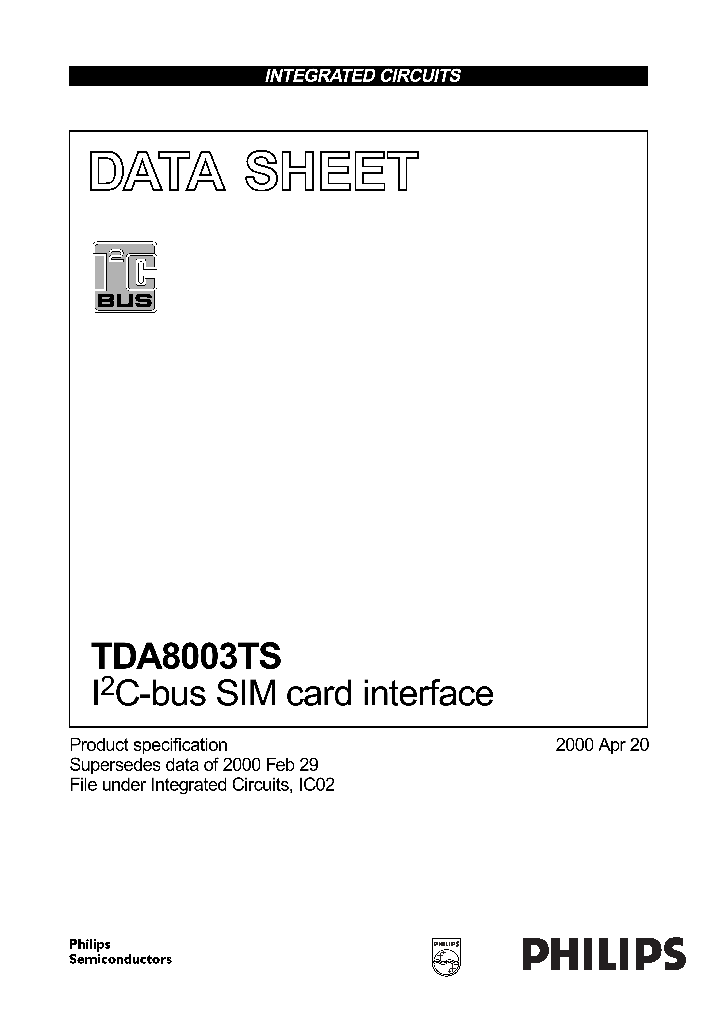 TDA8003TS_115535.PDF Datasheet