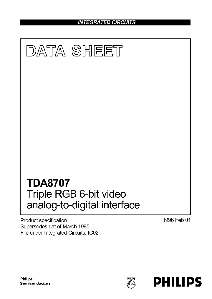 TDA8707_105788.PDF Datasheet