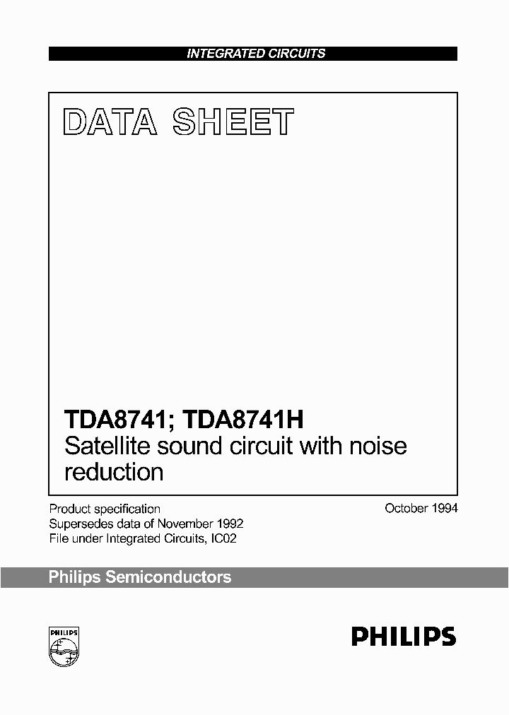 TDA8741_175489.PDF Datasheet