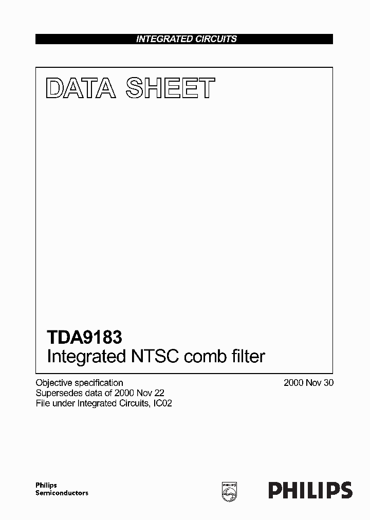 TDA9183_155006.PDF Datasheet