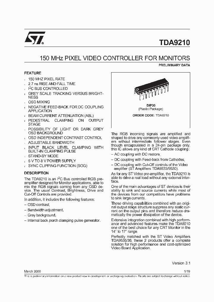 TDA9210_131594.PDF Datasheet