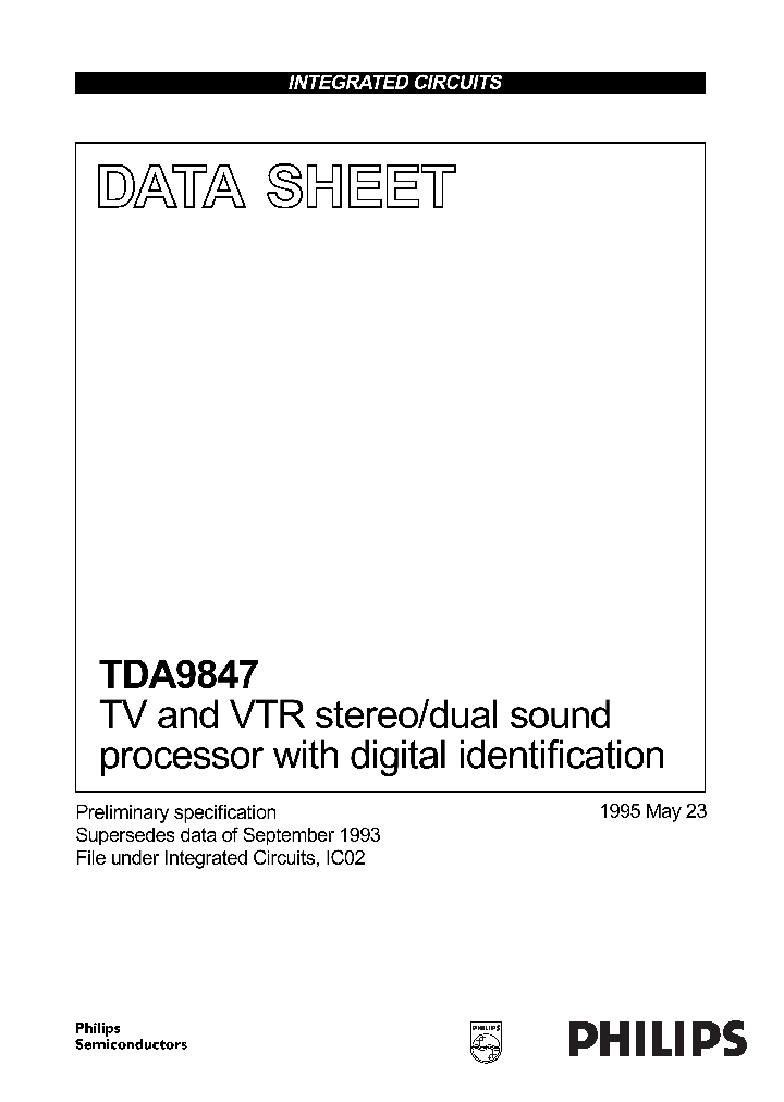 TDA9847_36568.PDF Datasheet