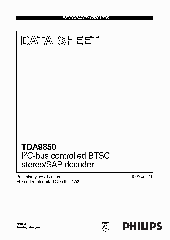 TDA9850_149738.PDF Datasheet