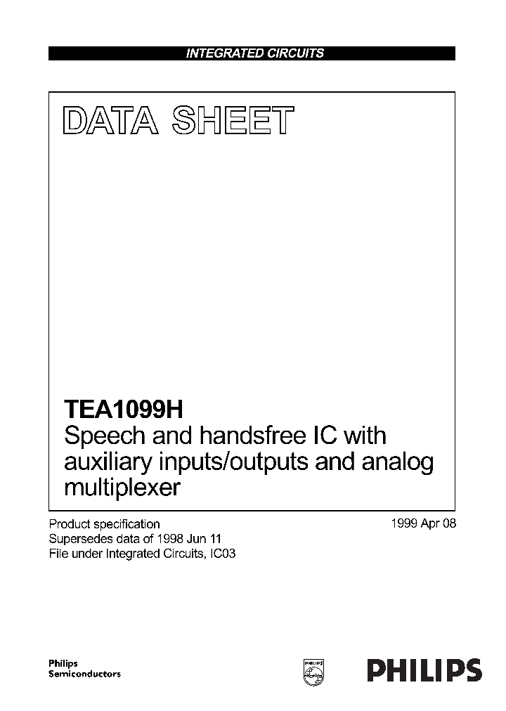 TEA1099_130636.PDF Datasheet
