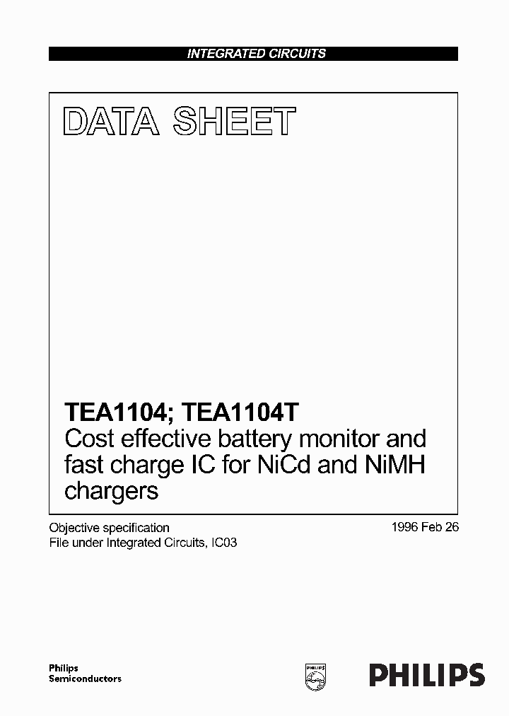TEA1104_37107.PDF Datasheet