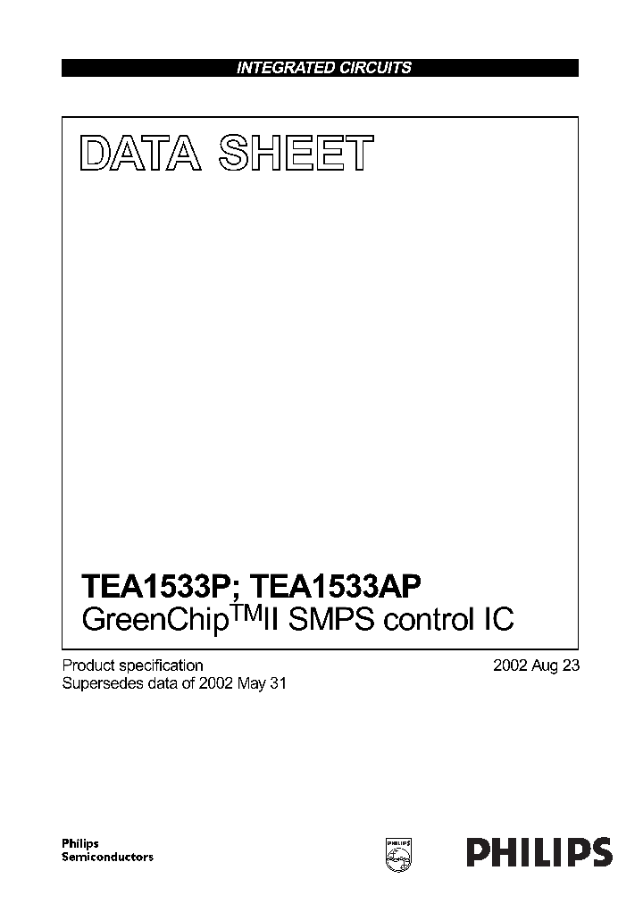 TEA1533AP_160288.PDF Datasheet