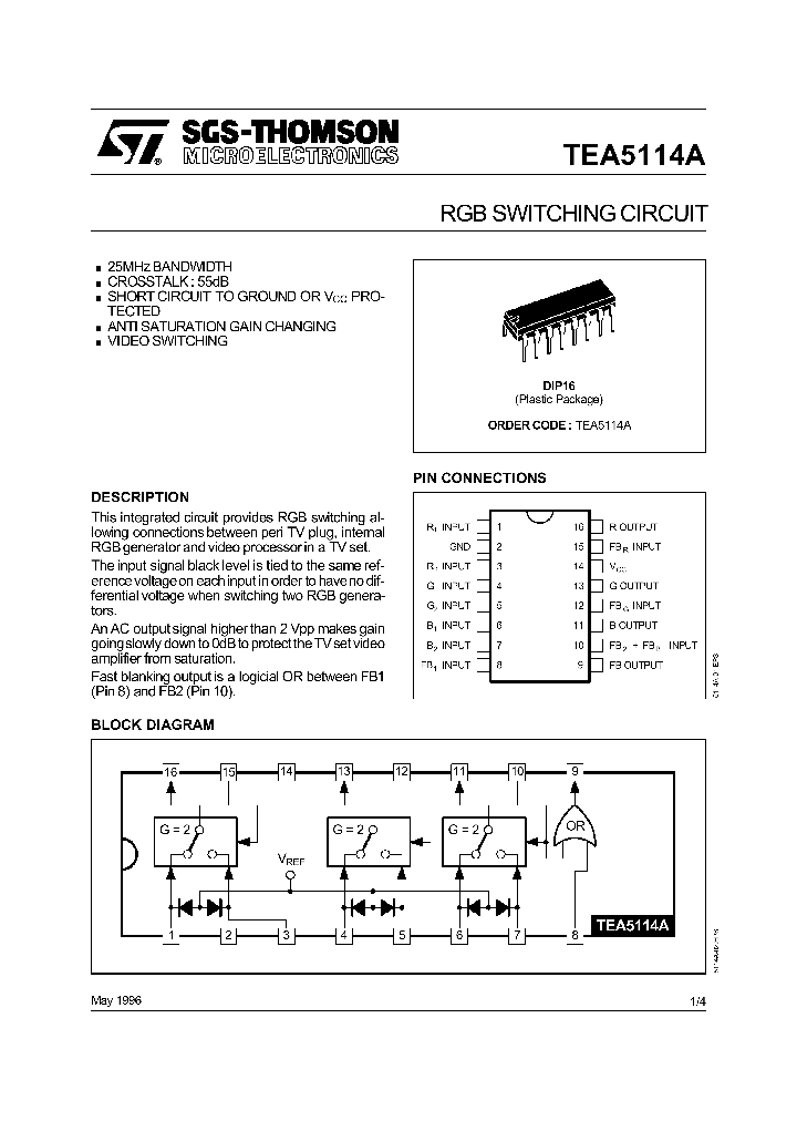 TEA5114_157627.PDF Datasheet