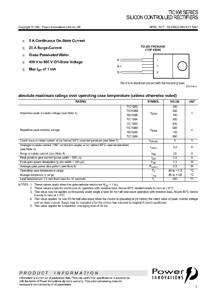 TIC108_68892.PDF Datasheet