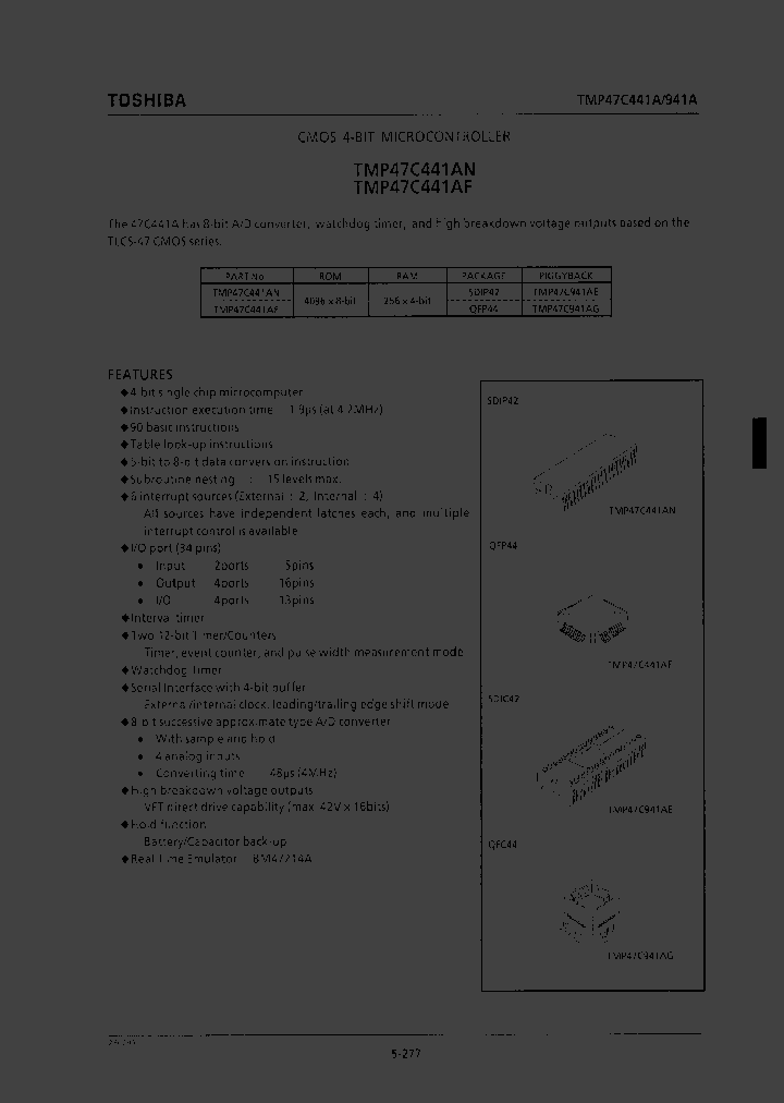 TMP47C441_37319.PDF Datasheet