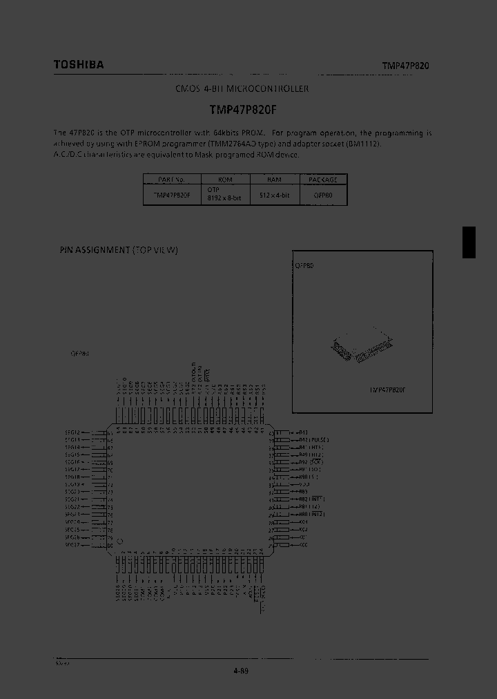 TMP47P820F_126723.PDF Datasheet