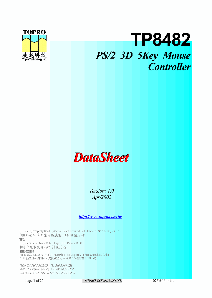 TP8482_65122.PDF Datasheet Download