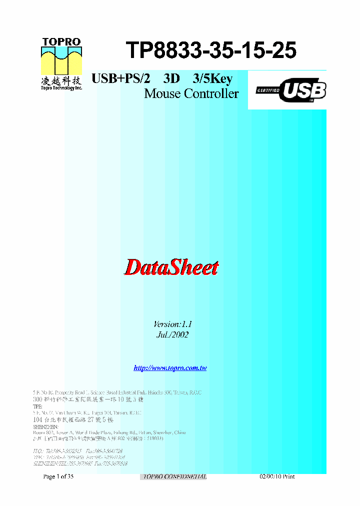 TP8815_65127.PDF Datasheet