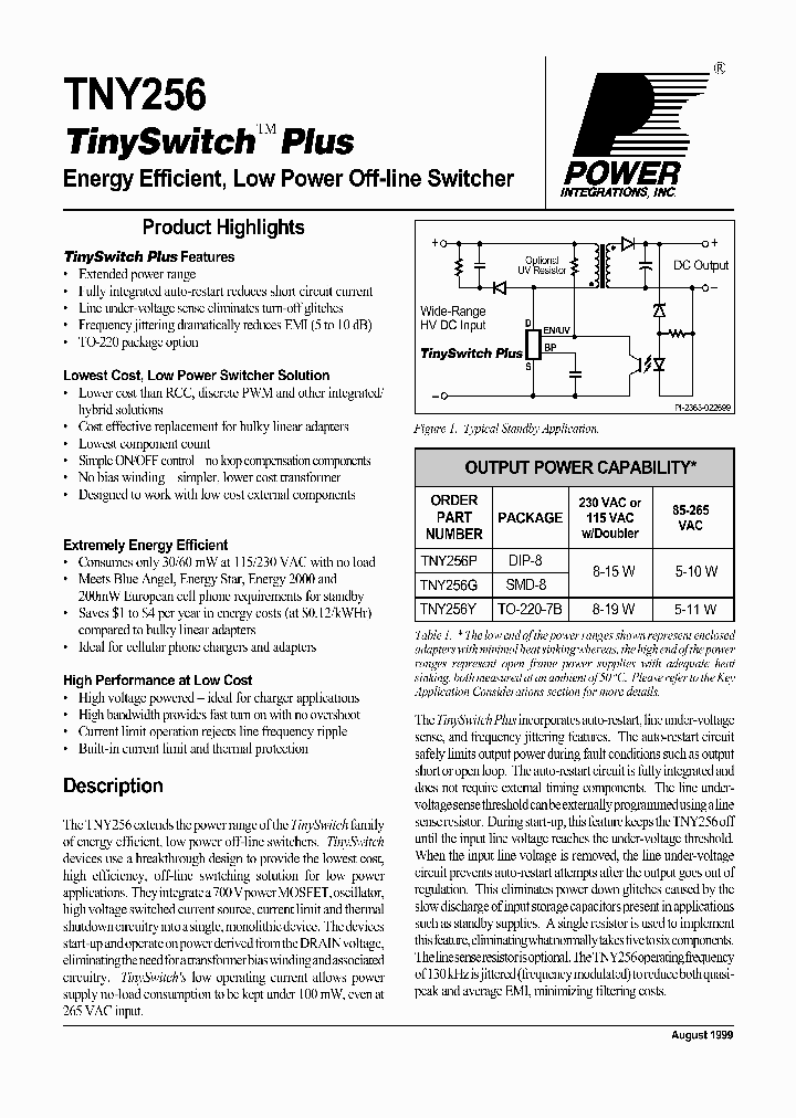 TYN256P_61860.PDF Datasheet Download --- IC-ON-LINE