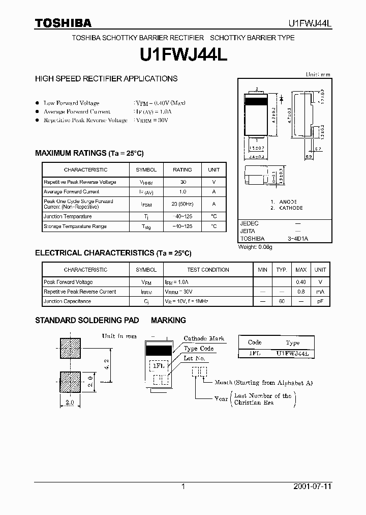 U1FWJ44L_62155.PDF Datasheet Download --- IC-ON-LINE