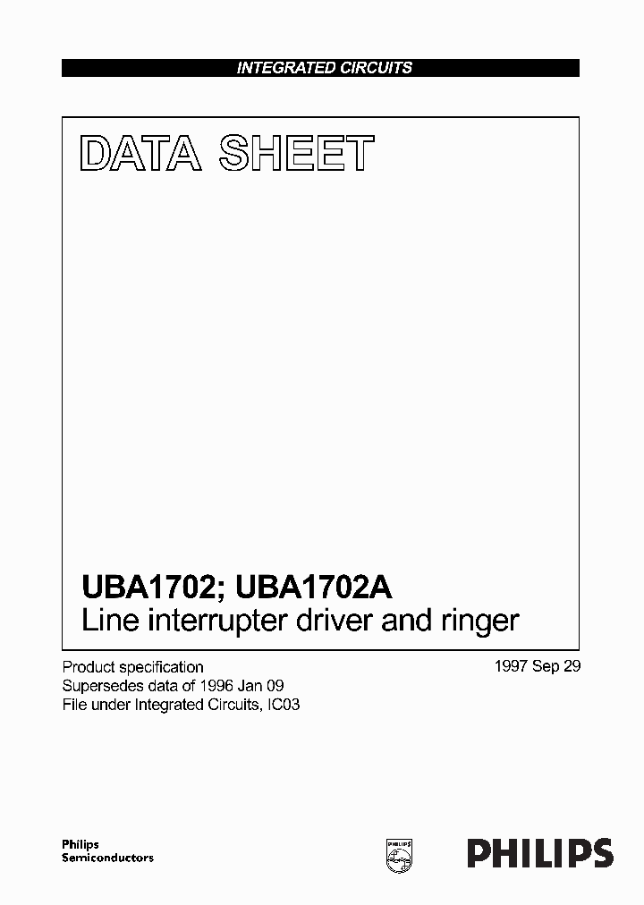 UBA1702_60885.PDF Datasheet