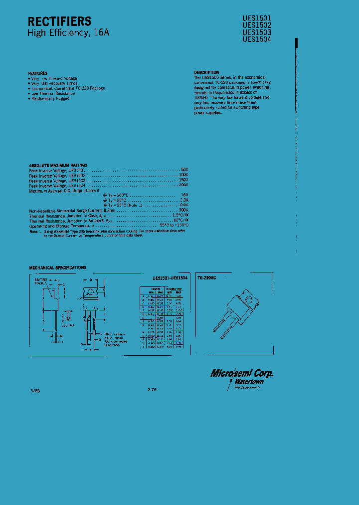 UES1501_60303.PDF Datasheet