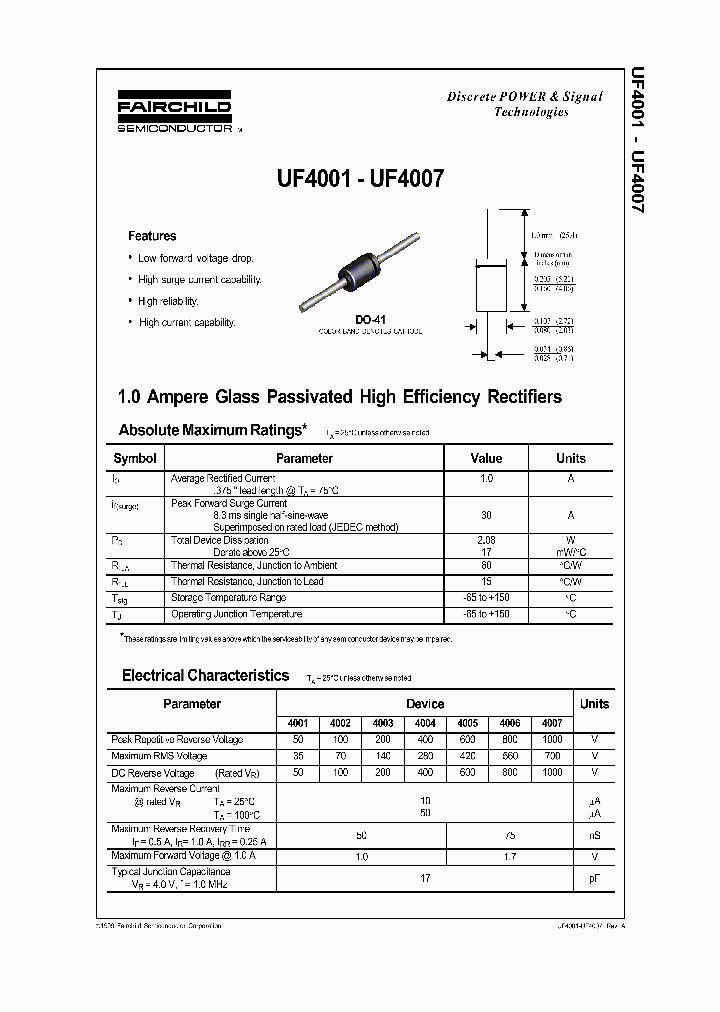 UF4007 Diode Pinout, Equivalent, Specs, Features,