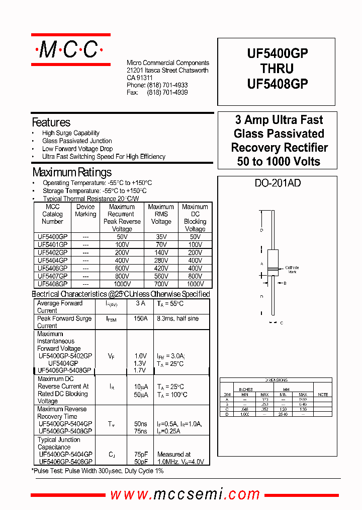 UF5400GP_60428.PDF Datasheet