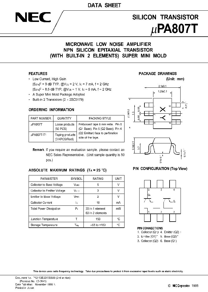 UPA807_115286.PDF Datasheet