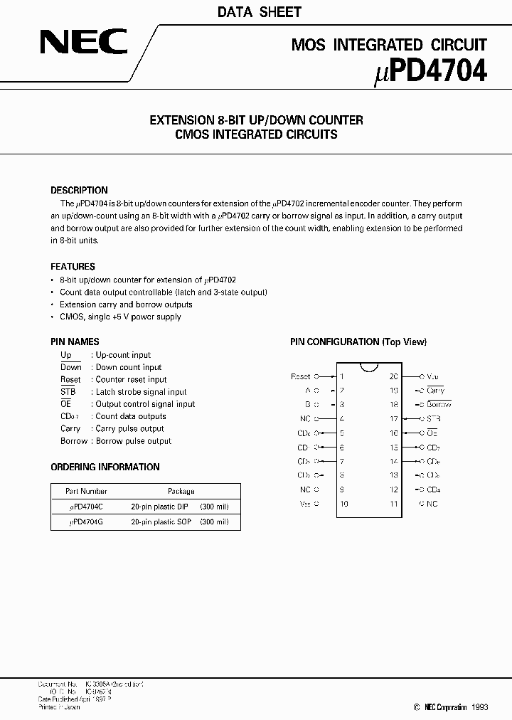 UPD4704_143328.PDF Datasheet