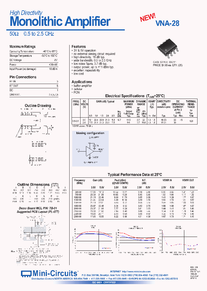 VNA-28_54978.PDF Datasheet Download --- IC-ON-LINE