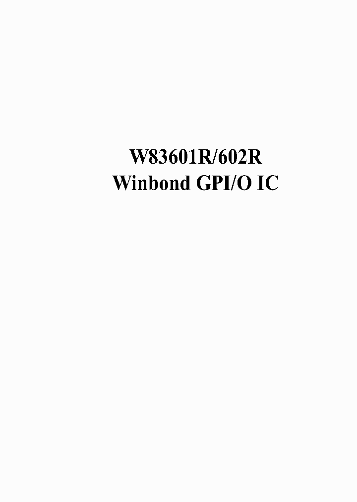W83601R602R_52686.PDF Datasheet