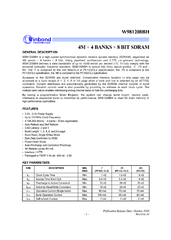 W981208BH_38041.PDF Datasheet