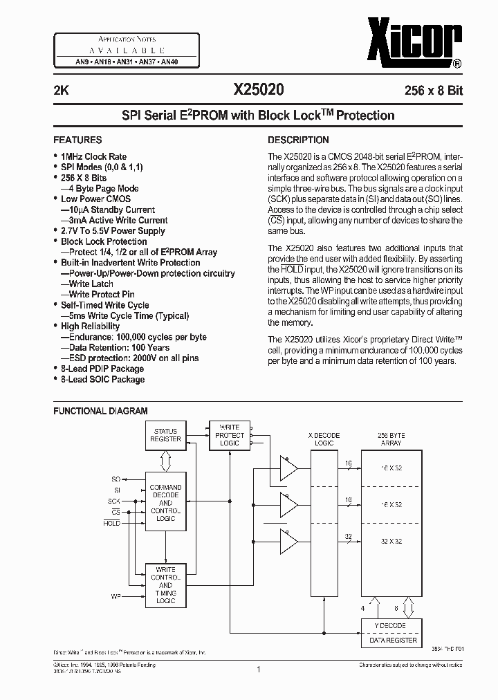 X25020_110930.PDF Datasheet