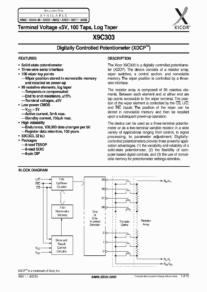 X9C303_46032.PDF Datasheet