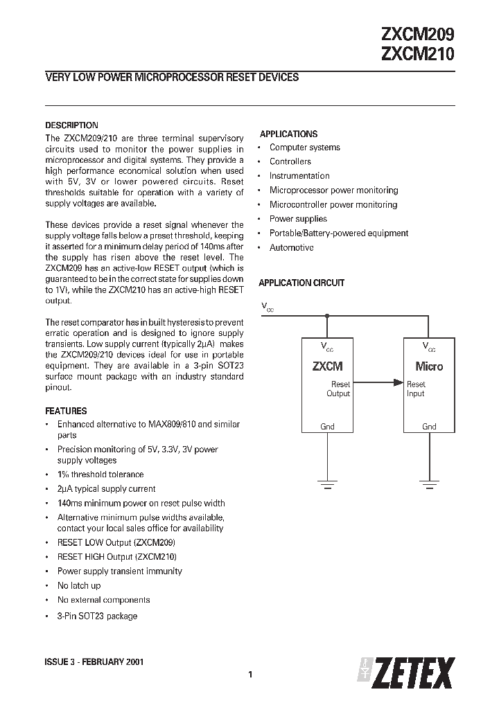 ZXCM209_23198.PDF Datasheet