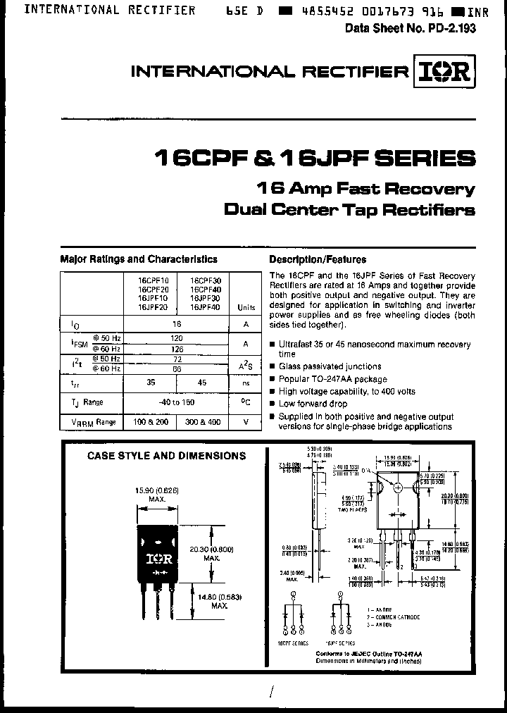 16JPF40_288530.PDF Datasheet